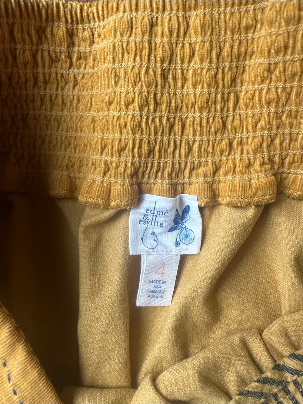 Anthropologie Mustard Yellow Circle Skirt - Picture 2 of 4